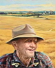 Tag Kim, Untitled - The Farmer, oil on canvas