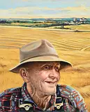 Tag Kim, Untitled - The Farmer, oil on canvas