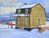 Louise Lecor Kirouac, Charlevoix, oil on canvas