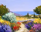 Louis Magre, La Bastide Oublie, oil on canvas