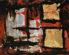 Edward Michell, Life's Goals, mixed media on wood board