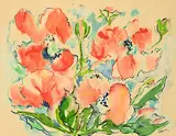 Janet Mitchell, Untitled - In Bloom, 1953, watercolour on paper
