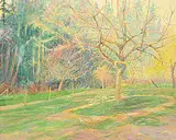 David John More, Cherry Tree with Straw Circle