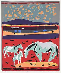 Joy #Colour Proof by Wynona Croft Mulcaster, 1993, mixed media on paper, sold Dec 2025