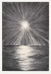 Erik Olson, Untitled - The Moon and the Sea #7/20, etching on paper