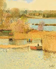 Gerard Passet, Autumn, oil on canvas