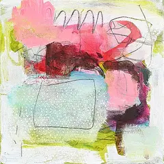 Alex Peck-Whyte, Abstract Fabric 2, mixed media on canvas