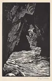 Walter J. Phillips, The Source of the Bow, 1936, wood engraving on paper