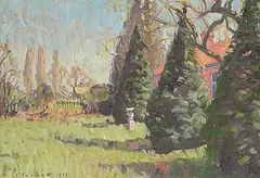 Joseph Francis Plaskett, The Front Garden, 1979, oil on canvas