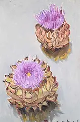 Joseph Francis Plaskett, Two Artichokes, 2006, oil on canvas