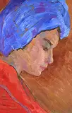 Irene Hoffar Reid, Catherine, 1966, oil on wood board