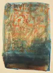 Ronald John Spickett, Untitled - Abstract Calligraphy, 1978, watercolour on paper