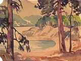 Mildred Valley Thornton, Untitled - View Through the Trees