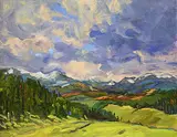 Linda Zukowski, Gathering Storm Clouds, 1991, oil on canvas