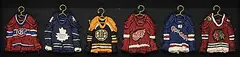 Patrick Amiot, Original Six Hockey Jerseys, ceramic sculptures
