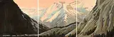 Barbara Amos, Fairholme Range [Triptych], 2005, oil on wood panel