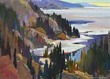 Brian Marshall Atyeo, Spring Shoreline, oil on wood board