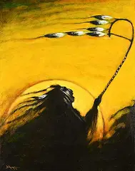 Dale Auger, The Healer, 1998, acrylic on canvas