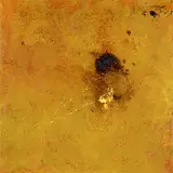 Carol Bernier, Les yeux fermes, 2005, mixed media on canvas