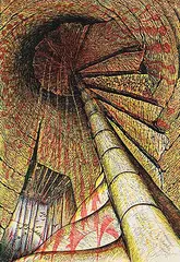 Richard Calver, Pealing #Artist's Proof, colour lino block on paper