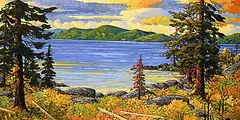 Saltspring Island, September by Rod Charlesworth, oil on canvas, sold Nov 2025