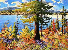 Bright Autumn, Okanagan by Rod Charlesworth, oil on canvas, sold Nov 2025