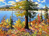 Rod Charlesworth, Bright Autumn, Okanagan, oil on canvas