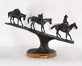 Clifton Roy Cheek, End of the Hunt #4/20, 1985, bronze sculpture