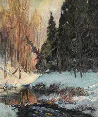 Maurice Galbraith Cullen, The Little Cache River, 1922, oil on canvas