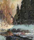 Maurice Galbraith Cullen, The Little Cache River, 1922, oil on canvas