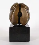 Jean-Guy Dallaire, Untitled - Abstract [Apple], 1978, bronze sculpture