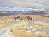 Orestes de Grandmaison, Early Spring, 1981, oil on wood board