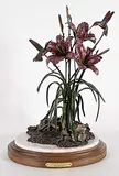 Frank DiVita, Summer Lilies #1/125, painted bronze sculpture