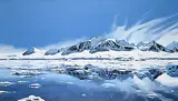 Karel Doruyter, Cold Reflections, acrylic on canvas