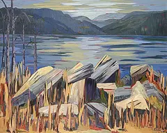Elizabeth Dunn, Shuswap Lake, oil on canvas