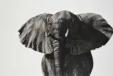 Maureen Enns, Young Charging Bull, 1989, charcoal on paper