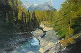 Terry Lynn Fenton, Ruskin's Fancy [Siffleur River], 1991, oil on canvas
