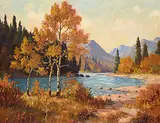 Roland Gissing, Fall on the Elbow, 1932, oil on canvas