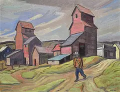 Henry George Glyde, Ferintosh, Alta., 1970, oil on canvas board