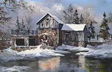 Georgia Jarvis, Still for the Winter, oil on wood board