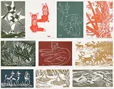 Illingworth Kerr, Illingworth Kerr - 10 Block Prints Folio One #A.P., lino block on paper