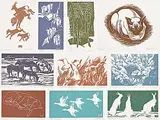 Illingworth Kerr, Illingworth Kerr - 10 Block Prints Folio Two #A.P., lino block on paper