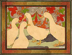 Grant Leier, Untitled - Foursome, 1984, mixed media on paper board