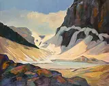 Denise Lemaster, Cavell Glacier and Pond, 2000, oil on canvas
