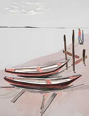 Luke Orton Lindoe, A Summer Remembered, 1990, watercolour on paper
