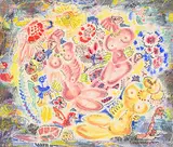 James WilliamsonGalloway MacDonald, The Flower Worshippers, 1950, ink and watercolour on paper