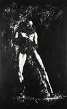 Charles Malinsky, Untitled - Figure in Mask, oil on canvas