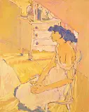 Robert F.M. McInnis, Model Sitting, 1989, oil on canvas