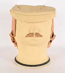 Jean Lapointe Mihalcheon, Untitled - Man with Hat and Moustache, 1976, ceramic sculpture