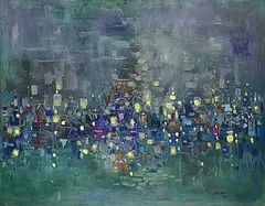 Janet Mitchell, Sound of Spring, 1962, oil on wood board